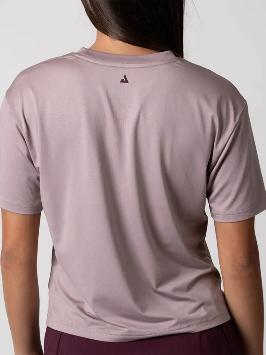 JOOLA WOMEN'S COURT CROP TEE DUSTY MAUVE