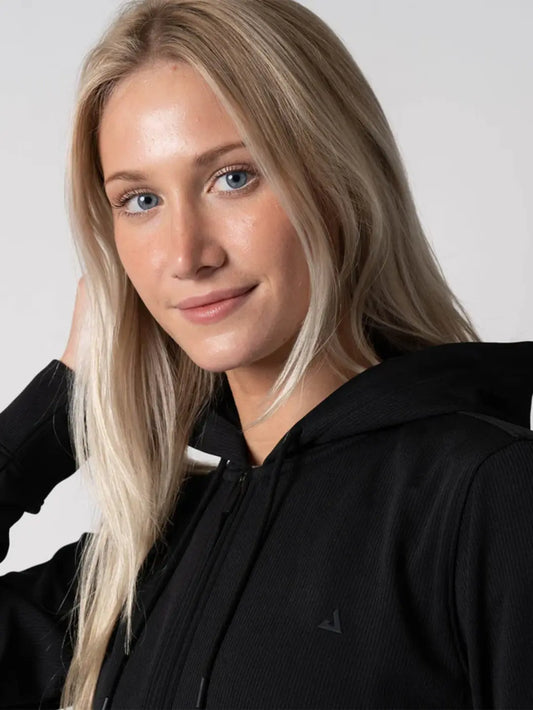 JOOLA WOMEN'S RIBBED JACKET BLACK