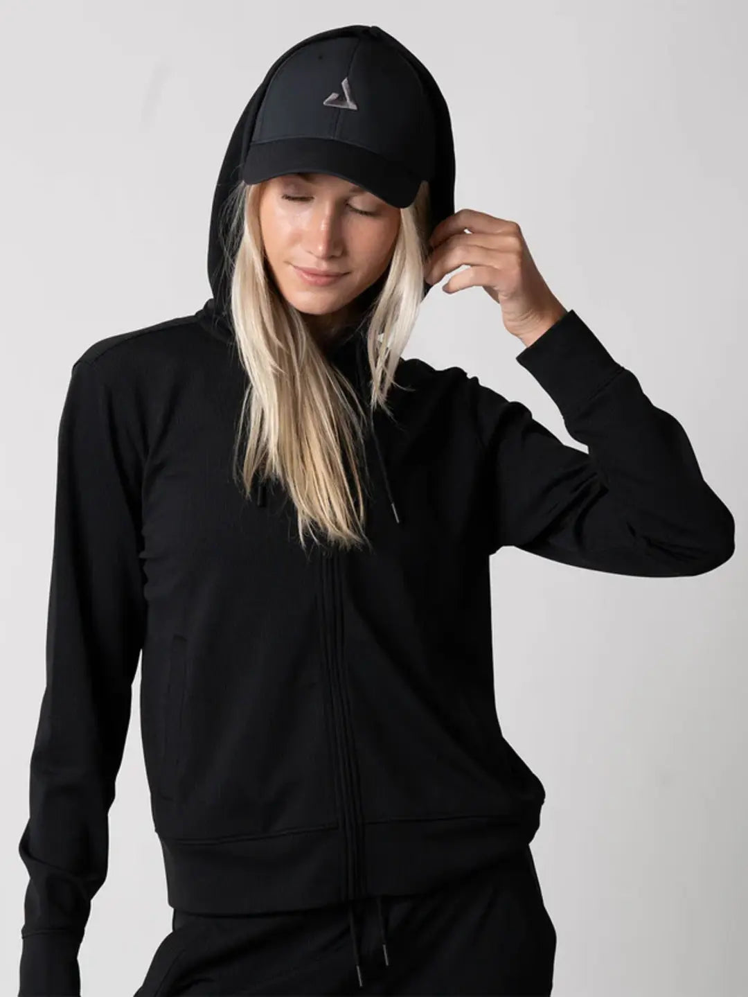 JOOLA WOMEN'S RIBBED JACKET BLACK