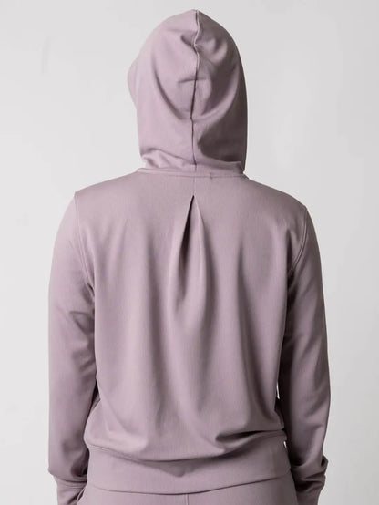 JOOLA WOMEN'S RIBBED JACKET DUSTY MAUVE