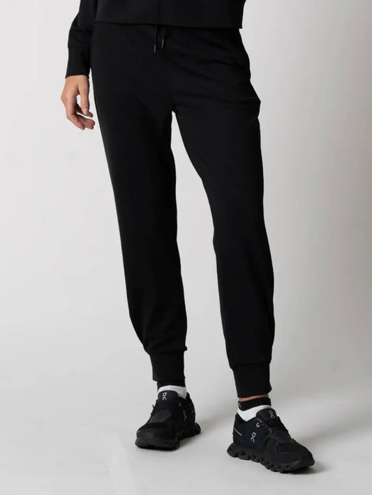 JOOLA WOMEN'S RIBBED JOGGERS BLACK