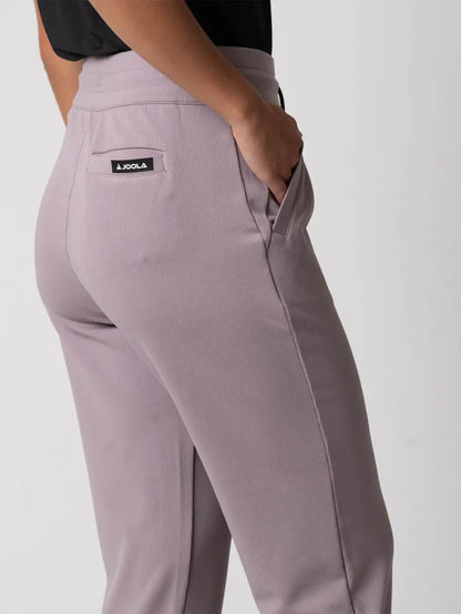 JOOLA WOMEN'S RIBBED JOGGERS DUSTY MAUVE