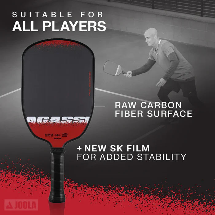 JOOLA AGASSI EDGE  16MM PICKLEBALL PADDLE