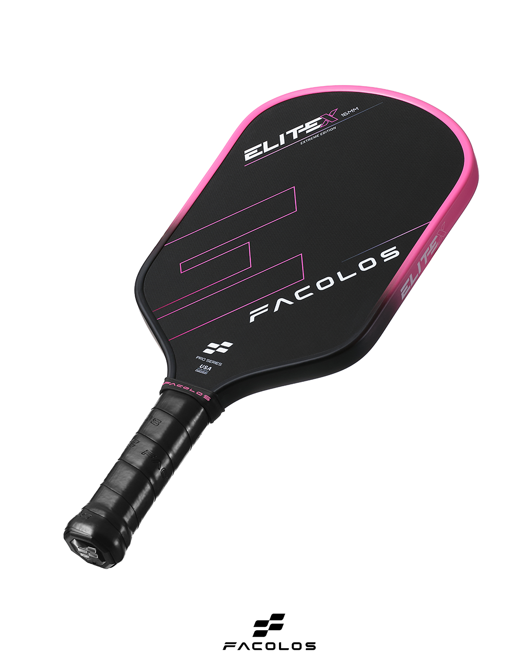 FACOLUS PRO SERIES ELITE X 14MM - PINK PICKLEBALL PADDLE