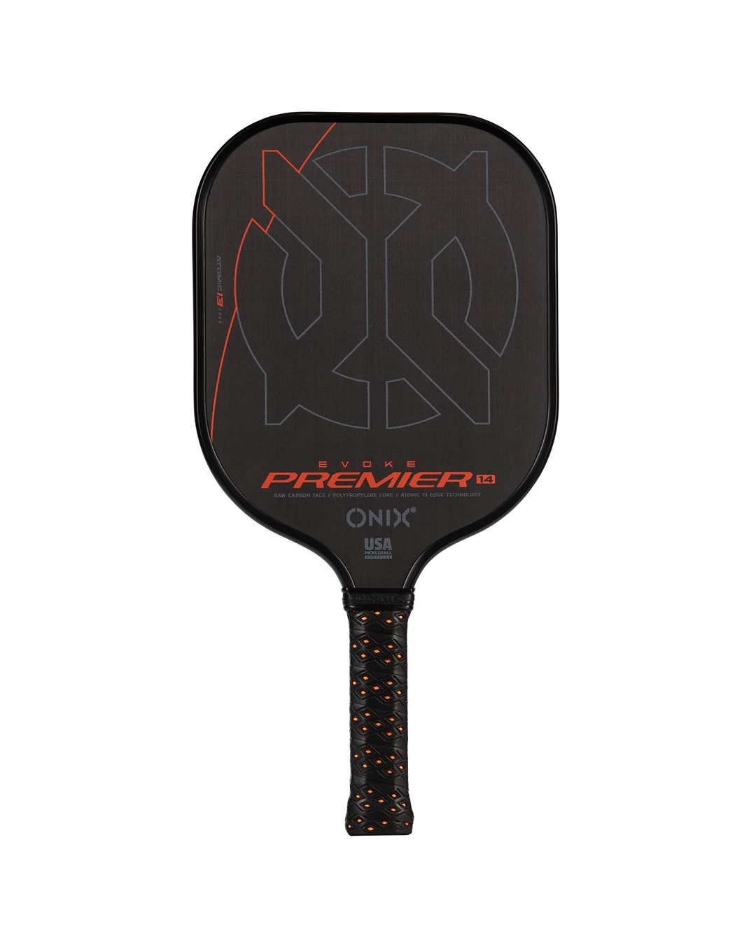 ONIX EVOKE PREMIER RAW CARBON 14MM PICKLEBALL PADDLE
