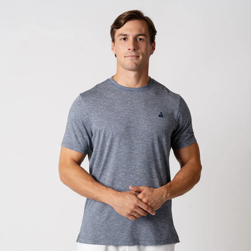 JOOLA MEN'S CLUB SHORT SLEEVE NAVY HTHR