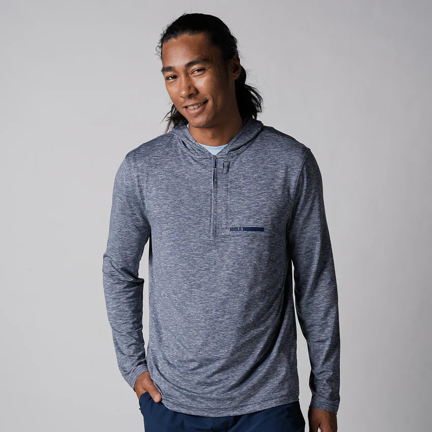 JOOLA MEN'S QUARTER ZIP HOODIE NAVY HTHR