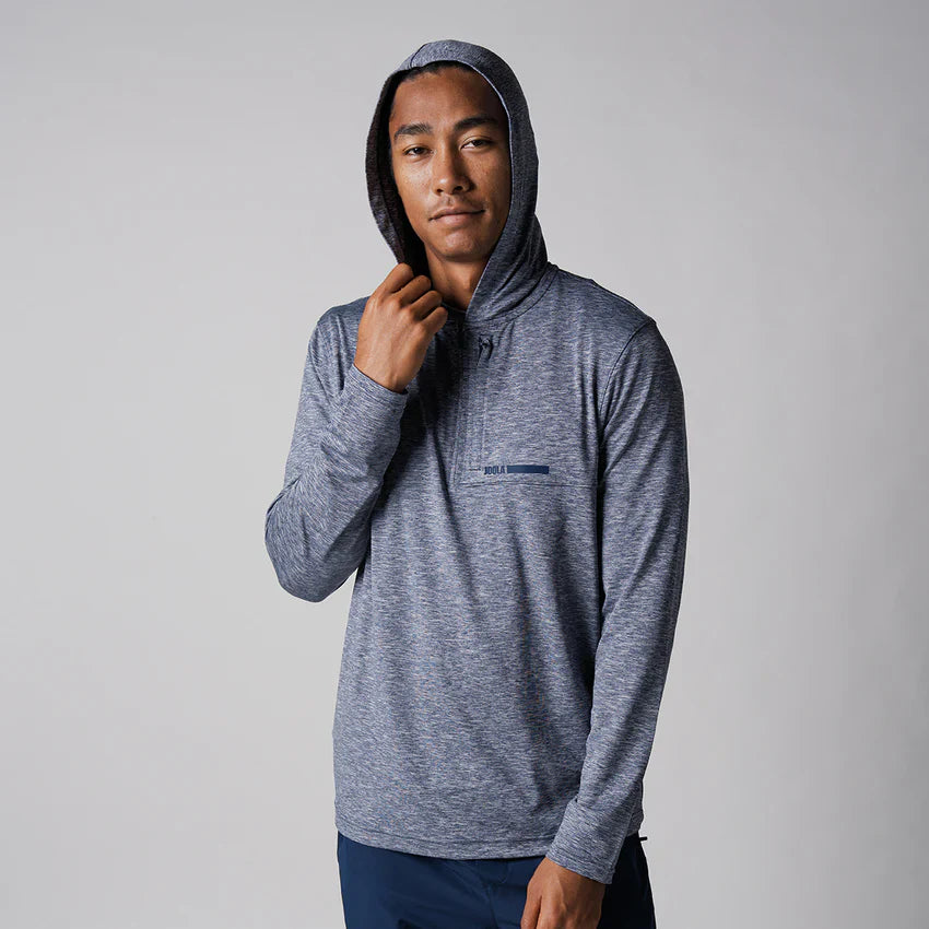 JOOLA MEN'S QUARTER ZIP HOODIE NAVY HTHR