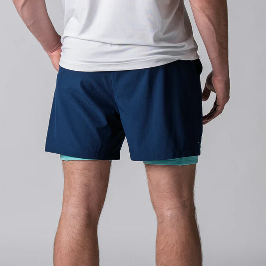 JOOLA MEN'S WOVEN 2-IN-1 SHORTS NAVY