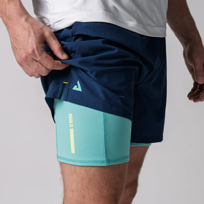 JOOLA MEN'S WOVEN 2-IN-1 SHORTS NAVY