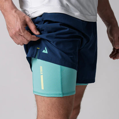 JOOLA MEN'S WOVEN 2-IN-1 SHORTS NAVY