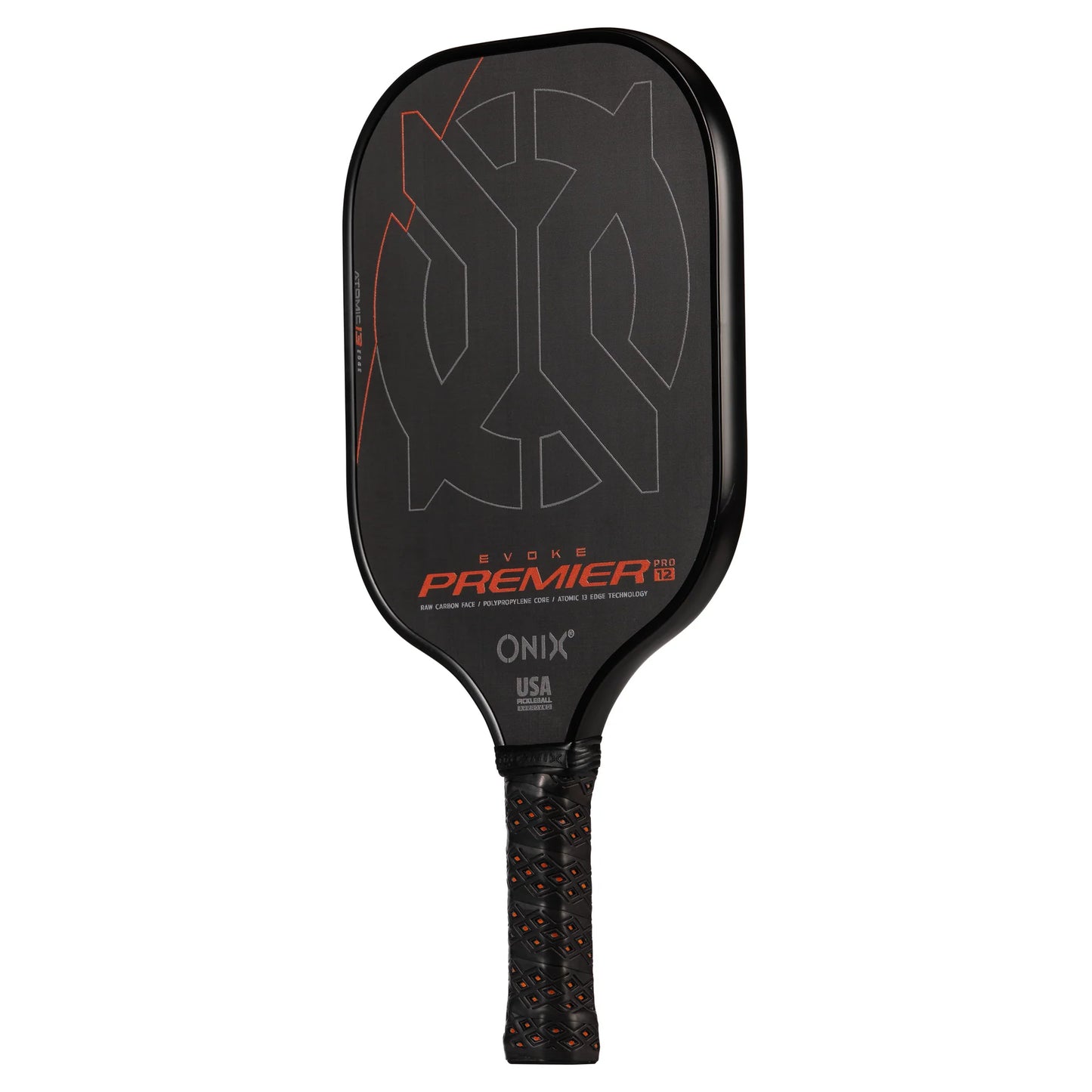 ONIX EVOKE PREMIER RAW CARBON  12MM PICKLEBALL PADDLE