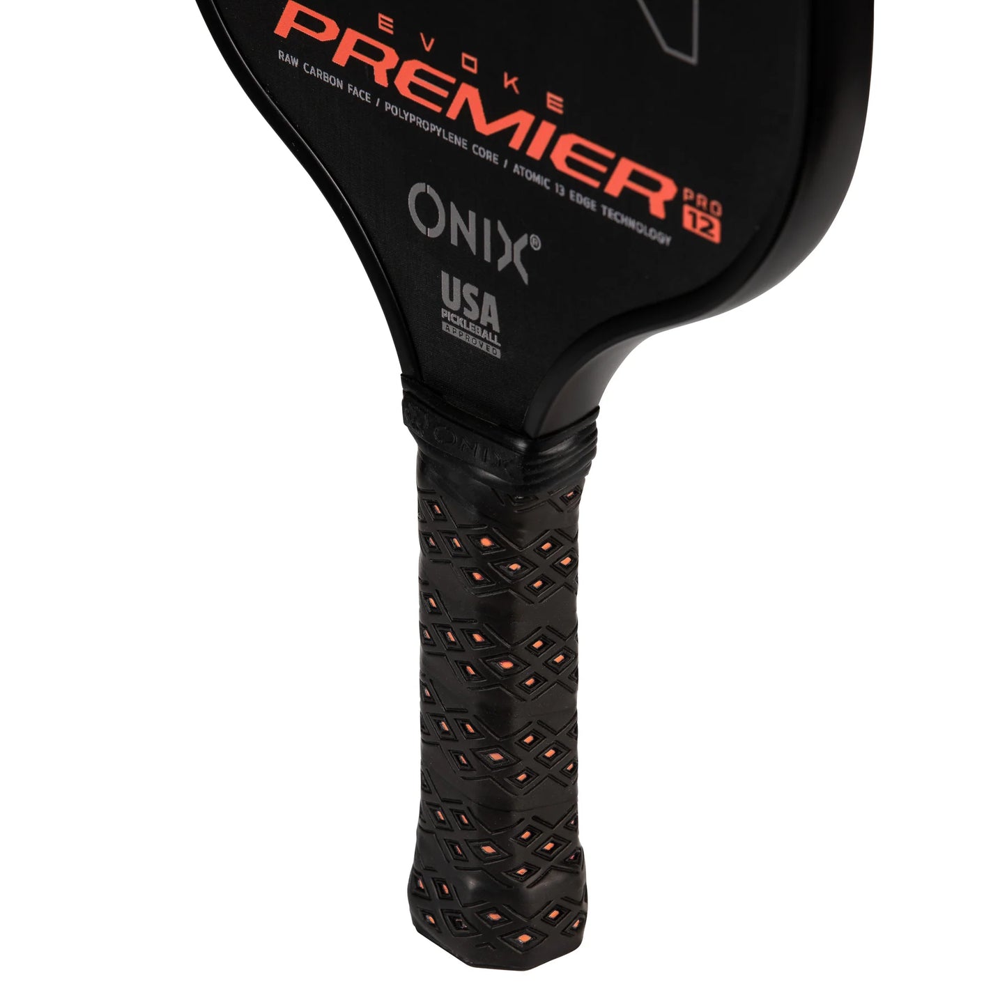 ONIX EVOKE PREMIER RAW CARBON  12MM PICKLEBALL PADDLE