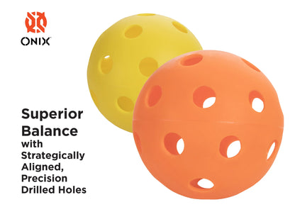 ONIX FUSE INDOOR PICKLEBALLS(PACK OF 3)- ORANGE