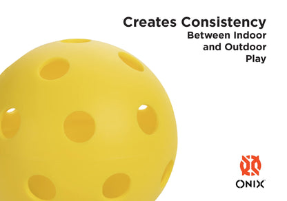 ONIX FUSE INDOOR PICKLEBALLS (PACK OF 3)- YELLOW