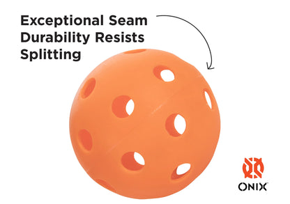 ONIX FUSE INDOOR PICKLEBALLS(PACK OF 3)- ORANGE