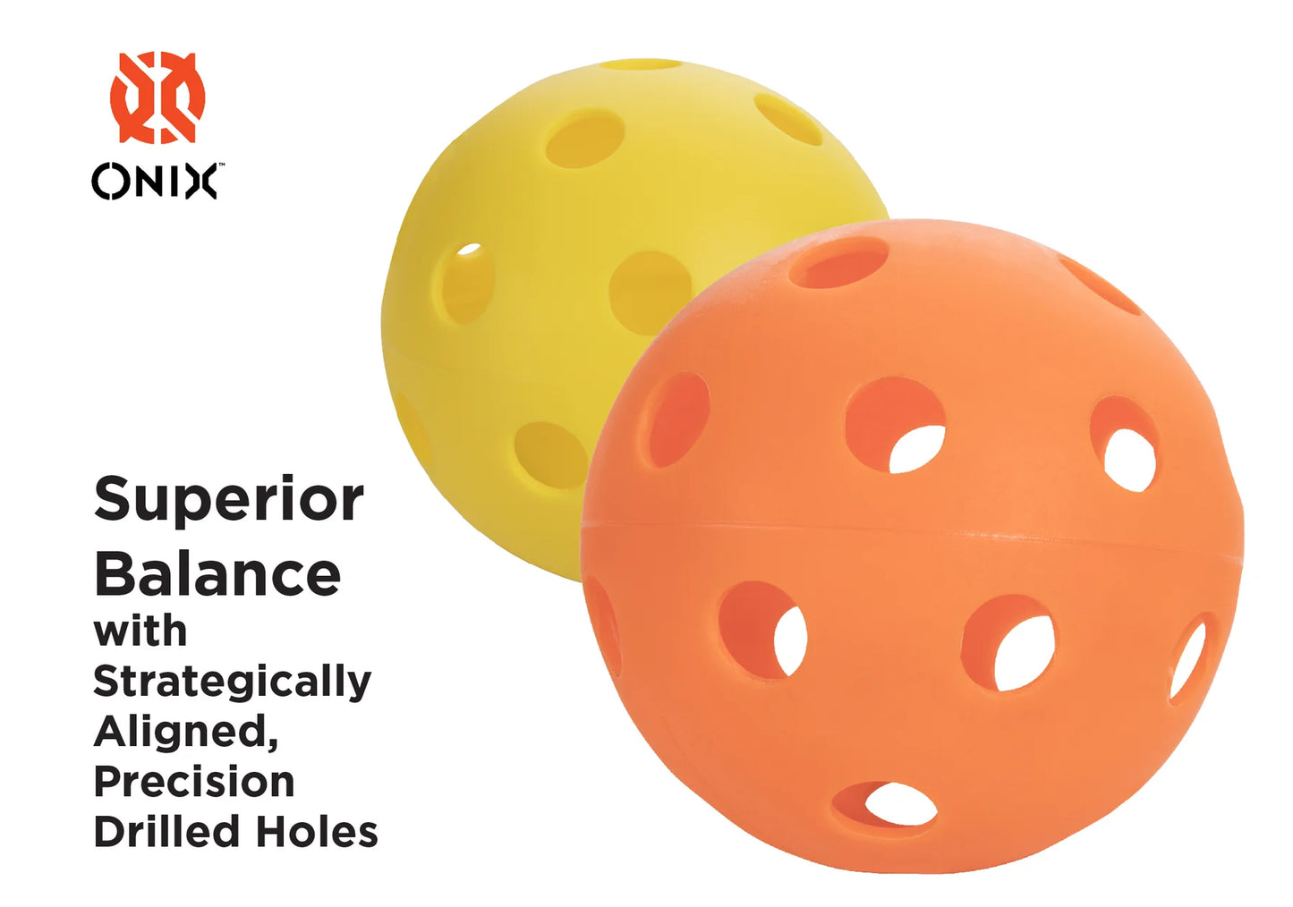 ONIX FUSE INDOOR PICKLEBALLS (PACK OF 6)- ORANGE