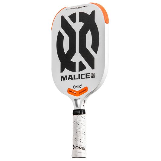 ONIX MALICE DB OPEN THROAT 14MM -WHITE PICKLEBALL PADDLE