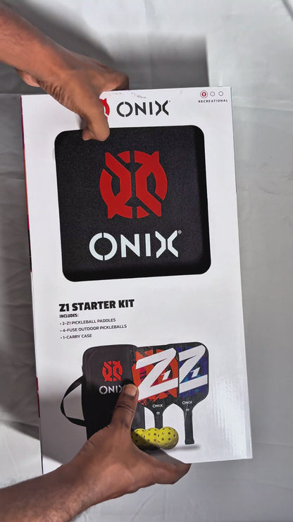 ONIX Z1 STARTER PICKLEBALL KIT 12MM PICKLEBALL PADDLE